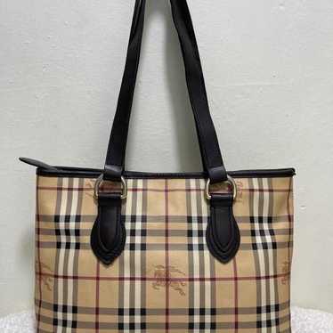 Burberry Haymarket Tote Bag