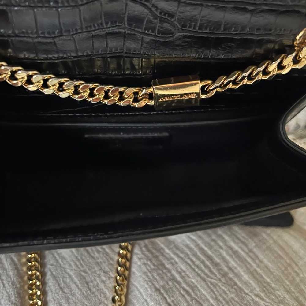 Used YSL Small Kate Croc Tassel Bag - image 4