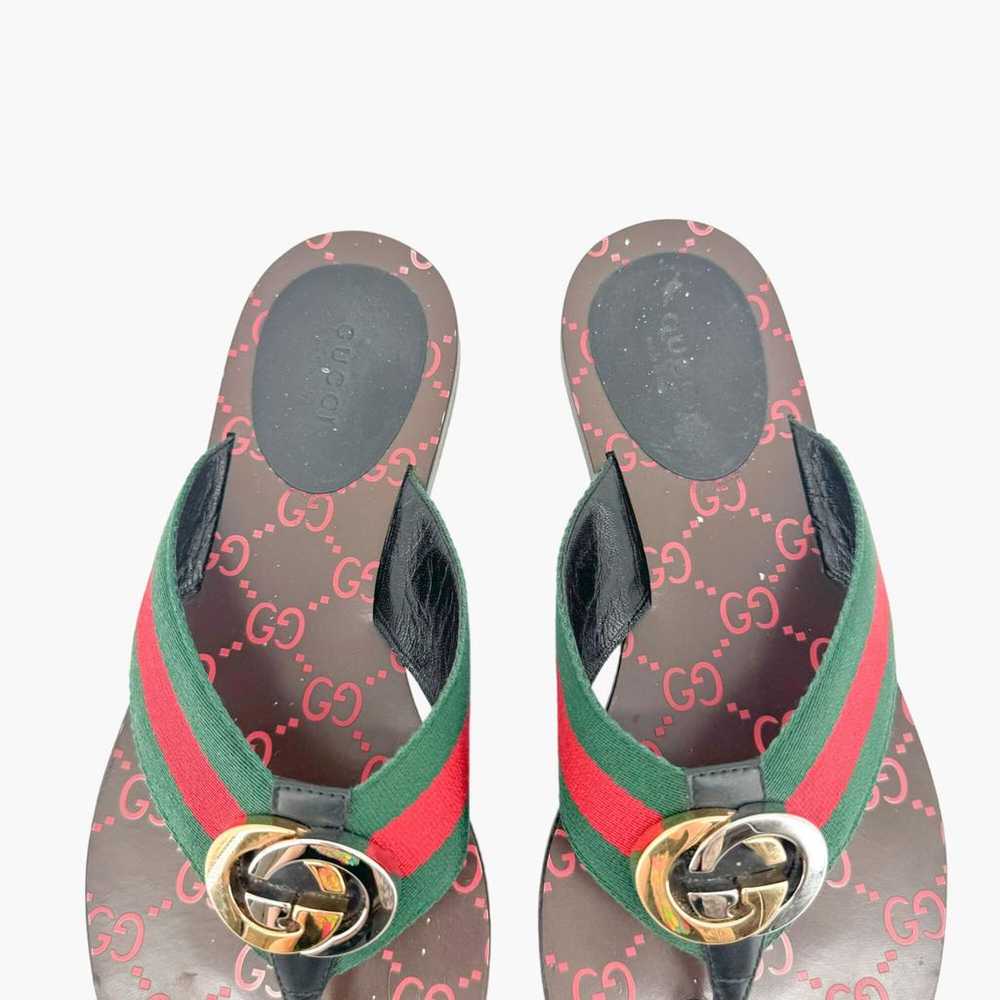 Gucci Double G leather sandal - image 4