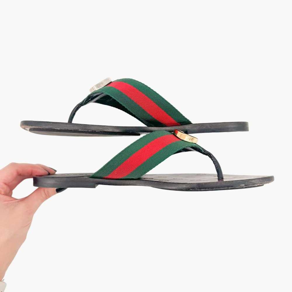 Gucci Double G leather sandal - image 8