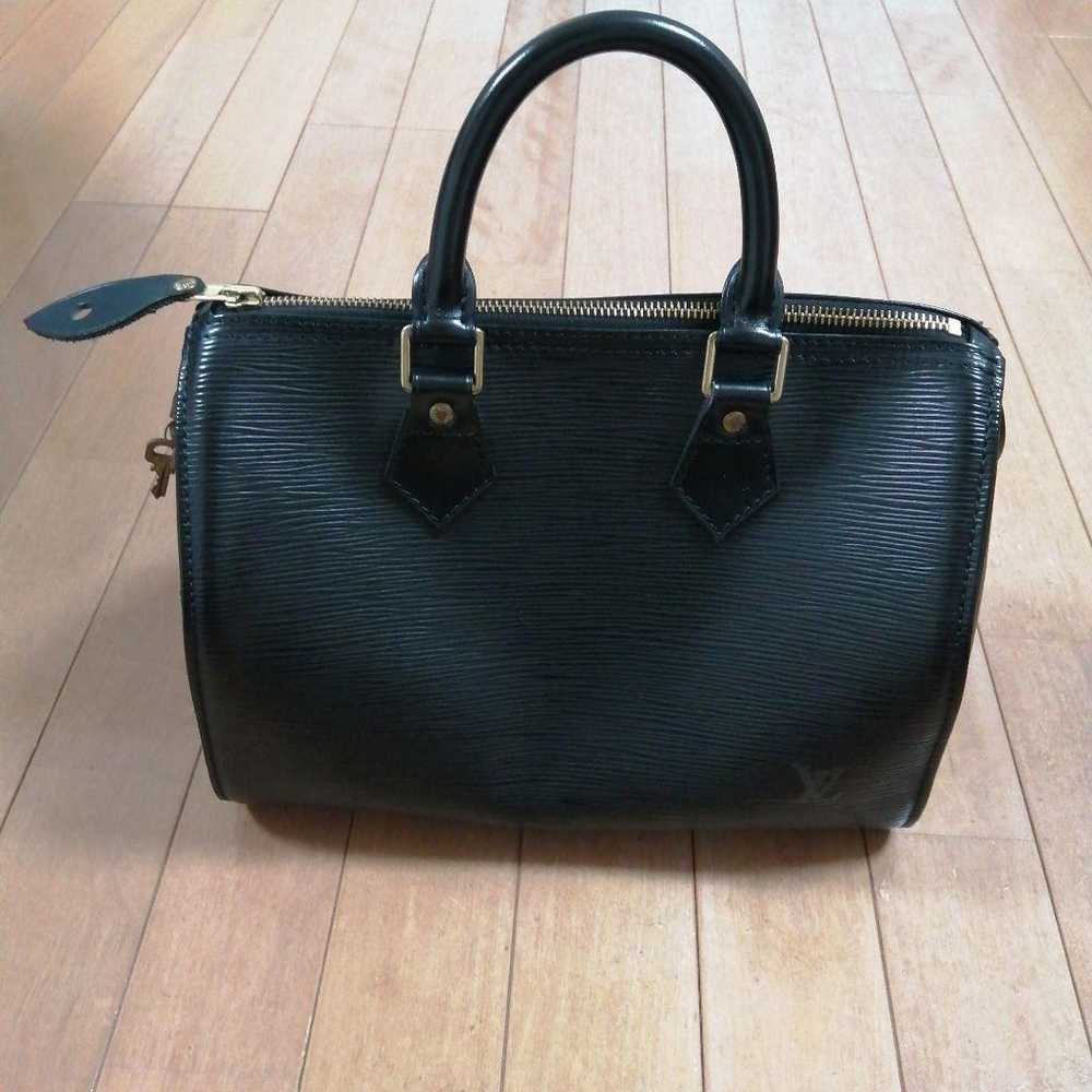 Louis Vuitton Épi Speedy 25 Noir Black - image 1