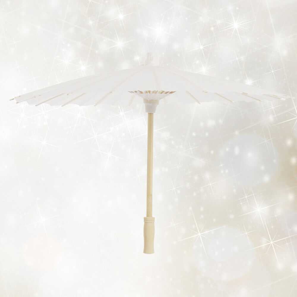 40 Cm Compact Umbrella White Paper Parasol Childr… - image 6