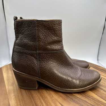 Madewell The Perrie Ankle Boot Brown Leather Boho… - image 1