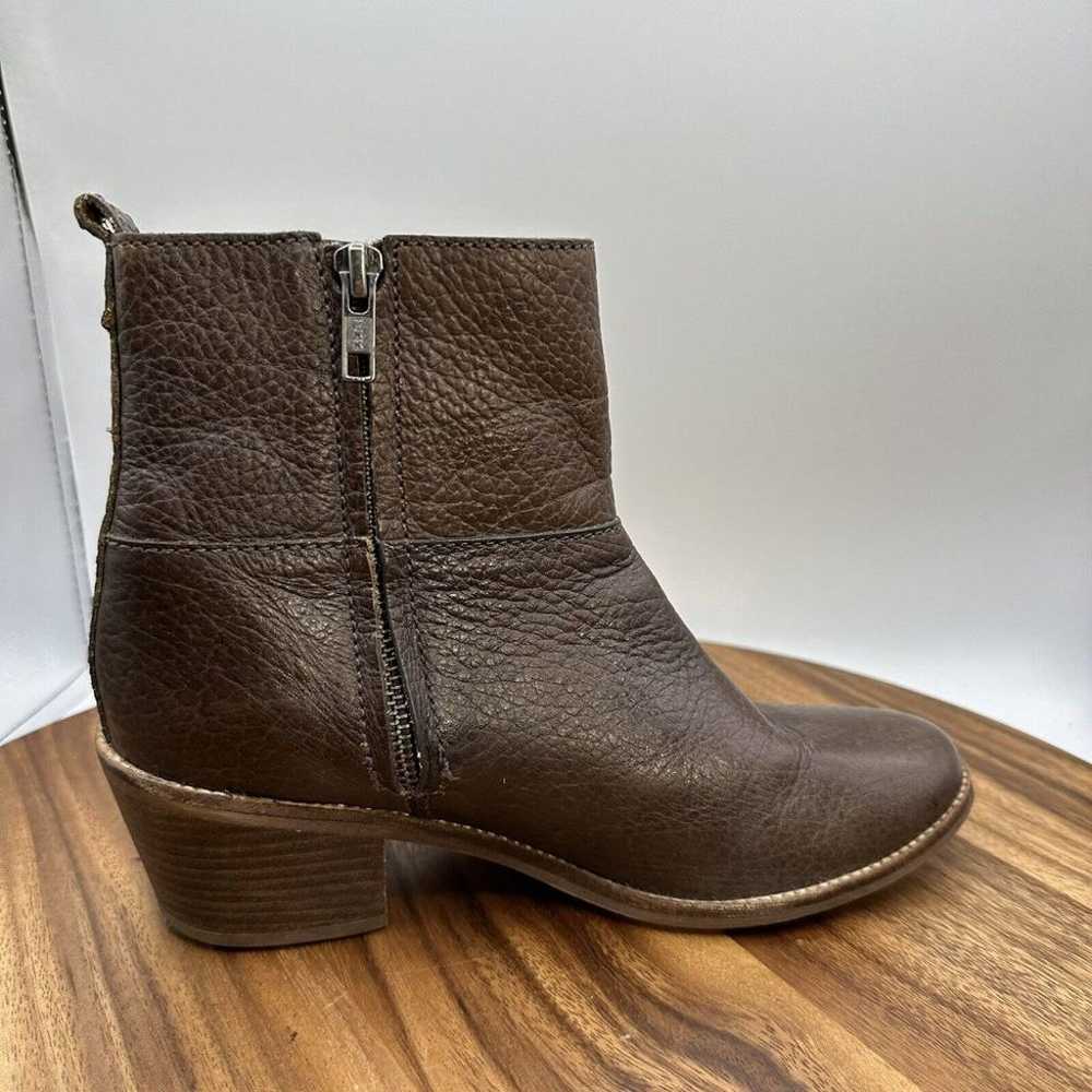 Madewell The Perrie Ankle Boot Brown Leather Boho… - image 5