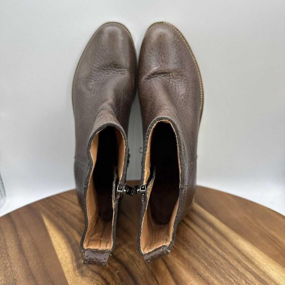 Madewell The Perrie Ankle Boot Brown Leather Boho… - image 7