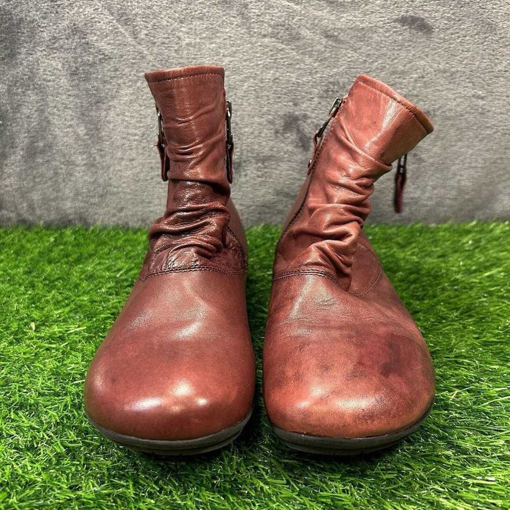 Josef Seibel Naly Boots Womens 7.5 Red Leather An… - image 2