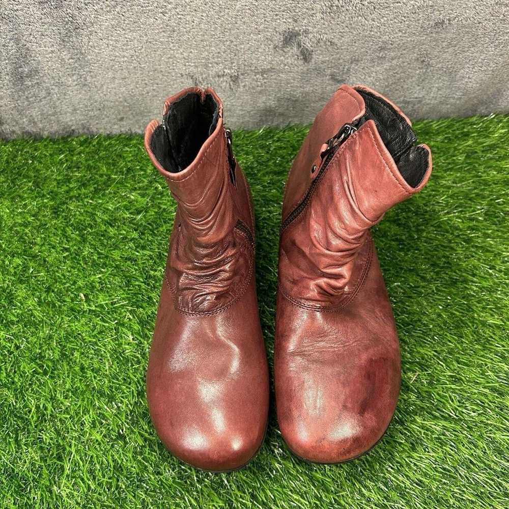 Josef Seibel Naly Boots Womens 7.5 Red Leather An… - image 3