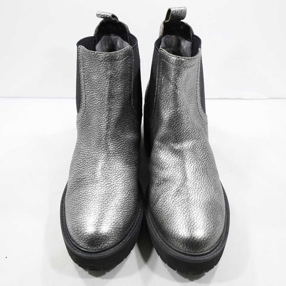 Linea Paolo Tate Silver Leather 2.5" Blog Heel Lu… - image 7