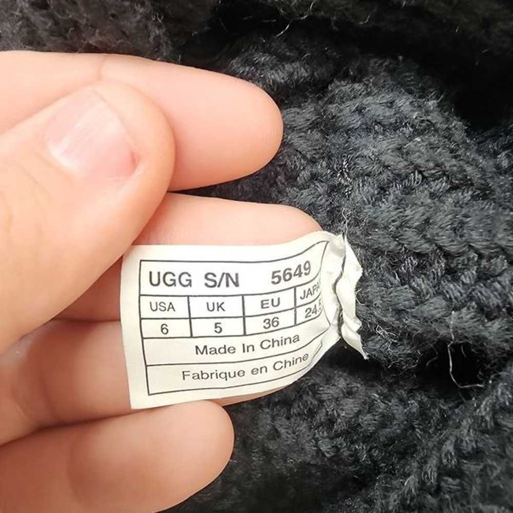 UGG Australia Size 6 Women’s Black Cardy Knit But… - image 8