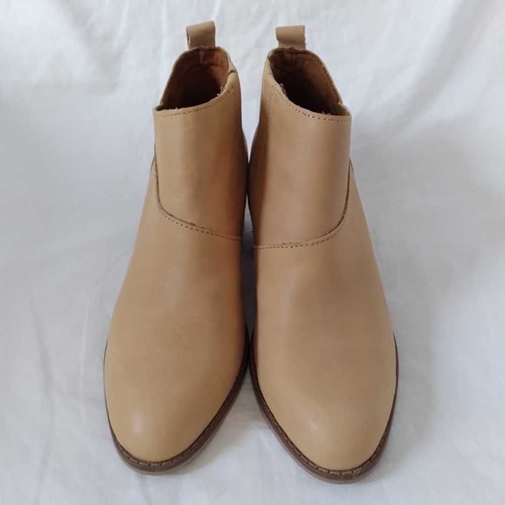 NWOT Toms "Leilani" Honey Leather Pull On Stacked… - image 4