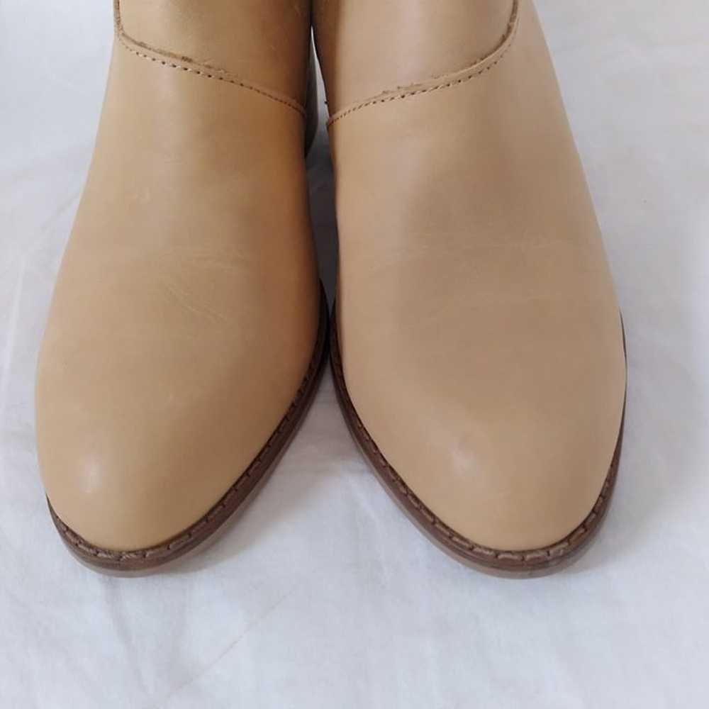 NWOT Toms "Leilani" Honey Leather Pull On Stacked… - image 5