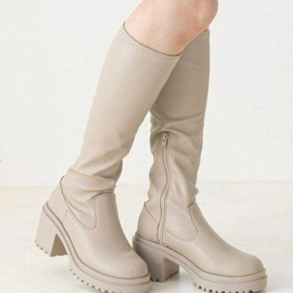 Chico Thick-soled Chunky Stretch Long Boots - image 1