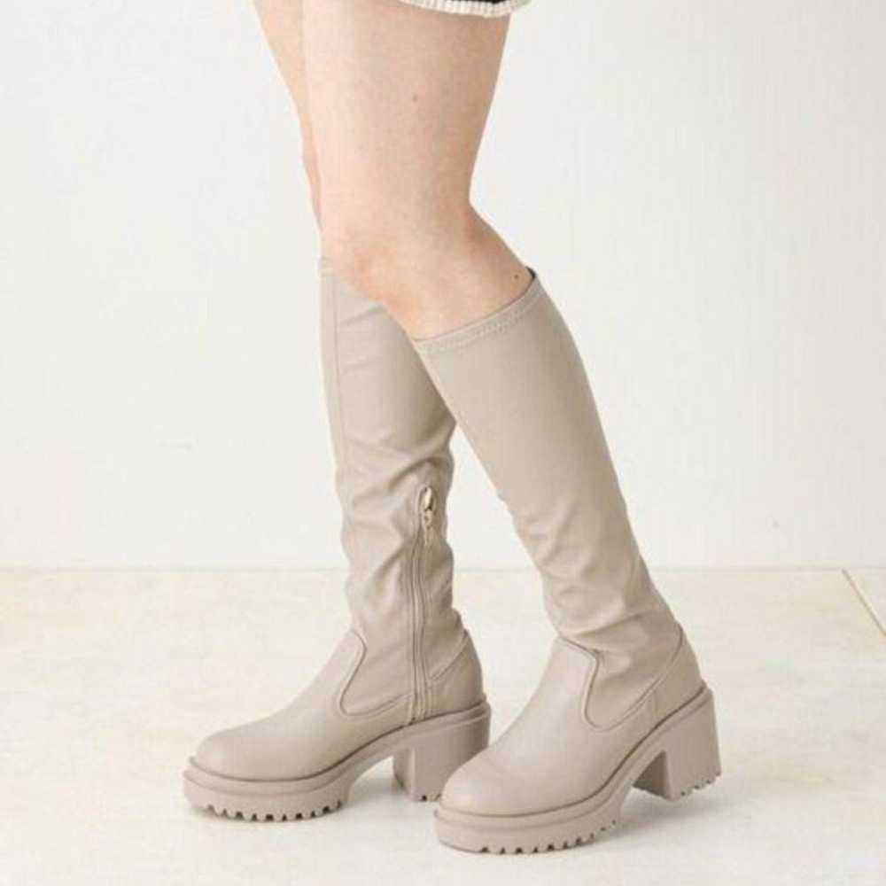 Chico Thick-soled Chunky Stretch Long Boots - image 2