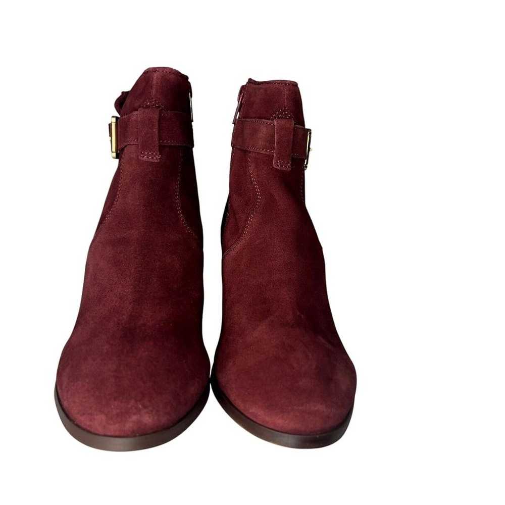 Diba Sleek Burgundy Suede Leather Bootie Women's … - image 3