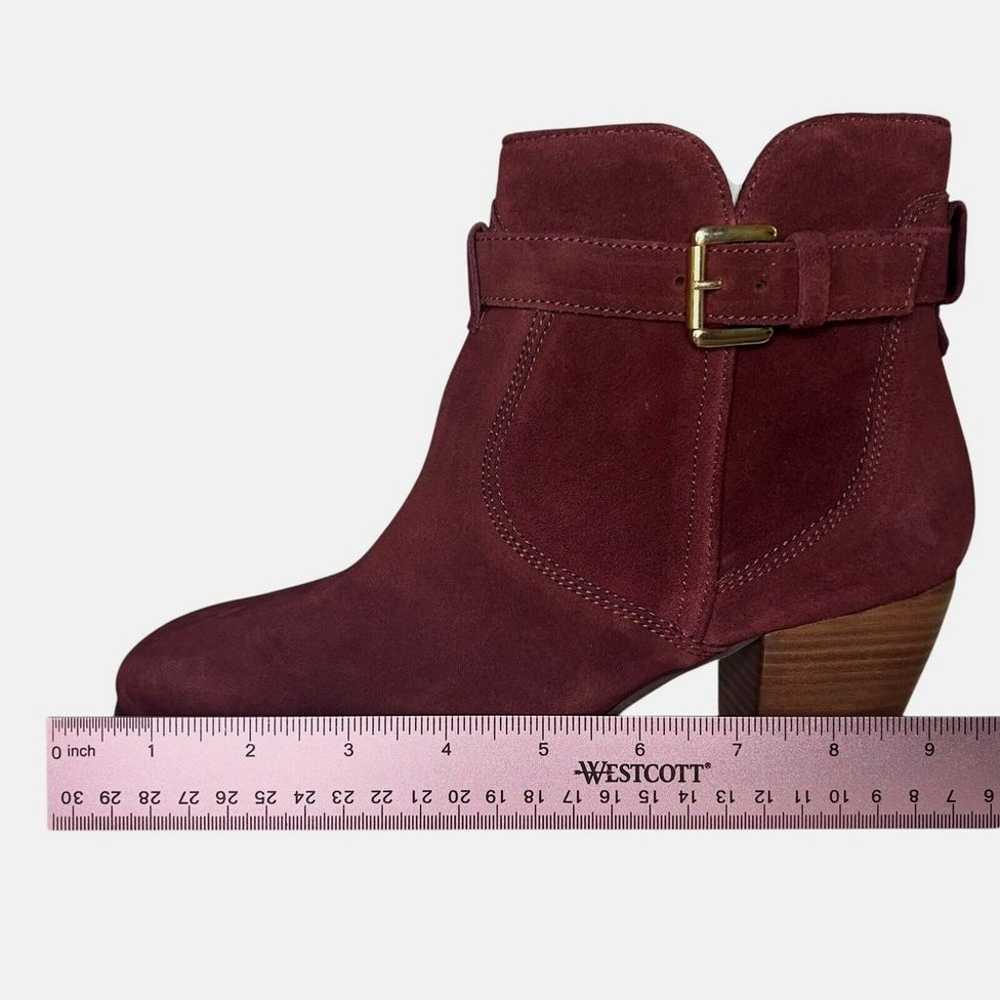 Diba Sleek Burgundy Suede Leather Bootie Women's … - image 7