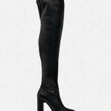 ZARA thigh-high boots black - image 1