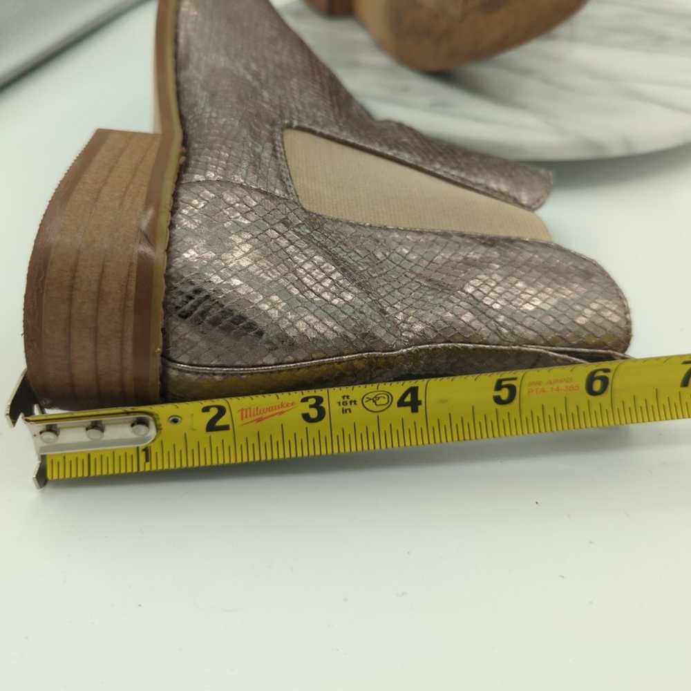 Vanessa Wu Booties Woman's 38/7.5 Silver Metallic… - image 12