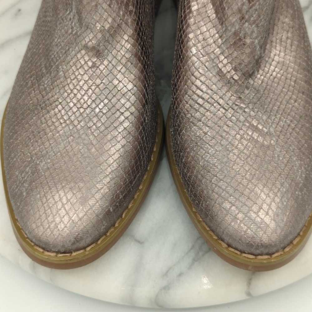 Vanessa Wu Booties Woman's 38/7.5 Silver Metallic… - image 3