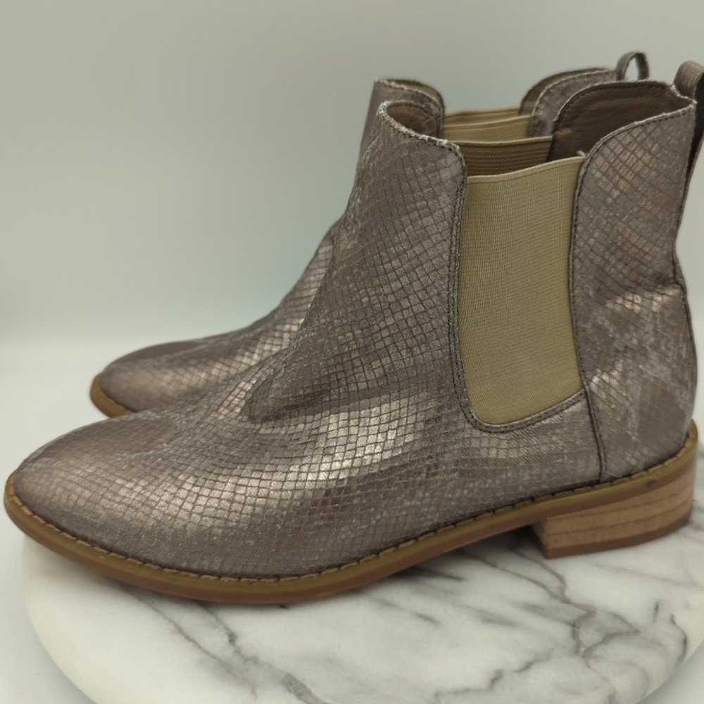 Vanessa Wu Booties Woman's 38/7.5 Silver Metallic… - image 6