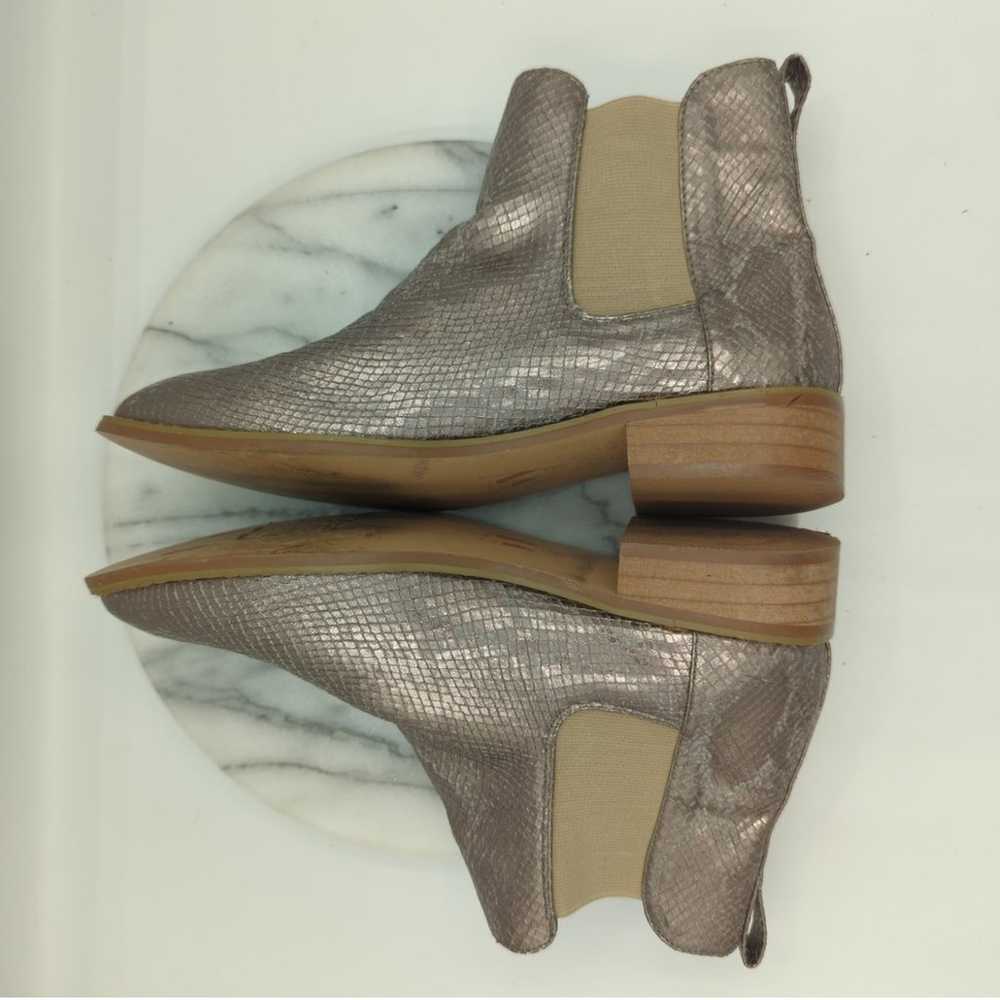 Vanessa Wu Booties Woman's 38/7.5 Silver Metallic… - image 7