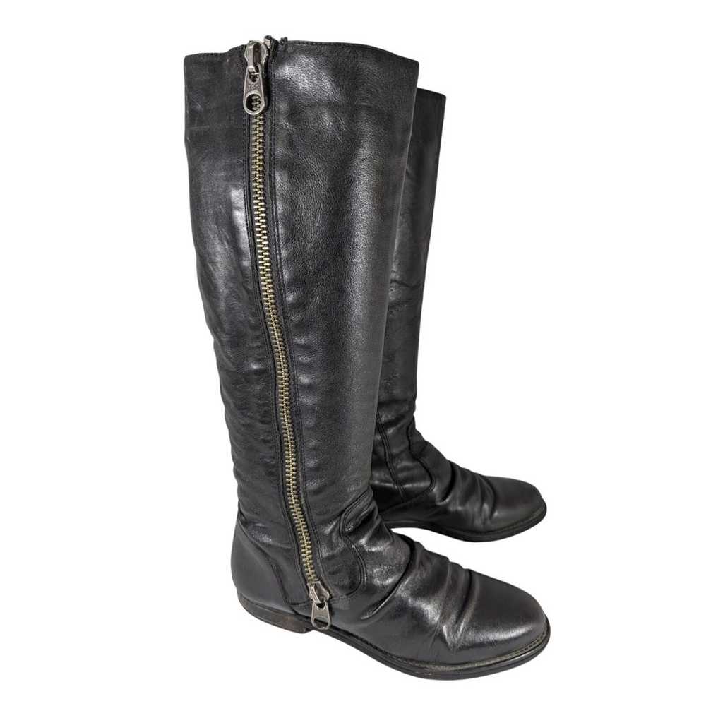 STEVE MADDEN! BLACK GENUINE LEATHER BIKER/MOTO ST… - image 2