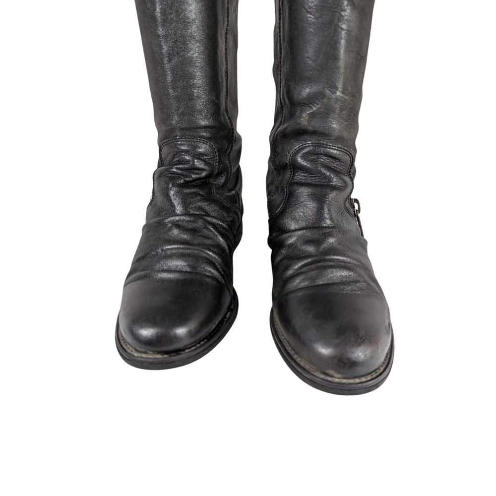 STEVE MADDEN! BLACK GENUINE LEATHER BIKER/MOTO ST… - image 5