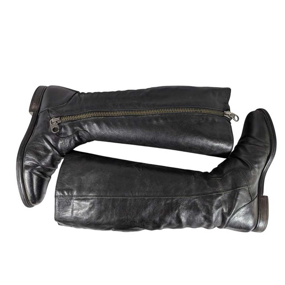 STEVE MADDEN! BLACK GENUINE LEATHER BIKER/MOTO ST… - image 6