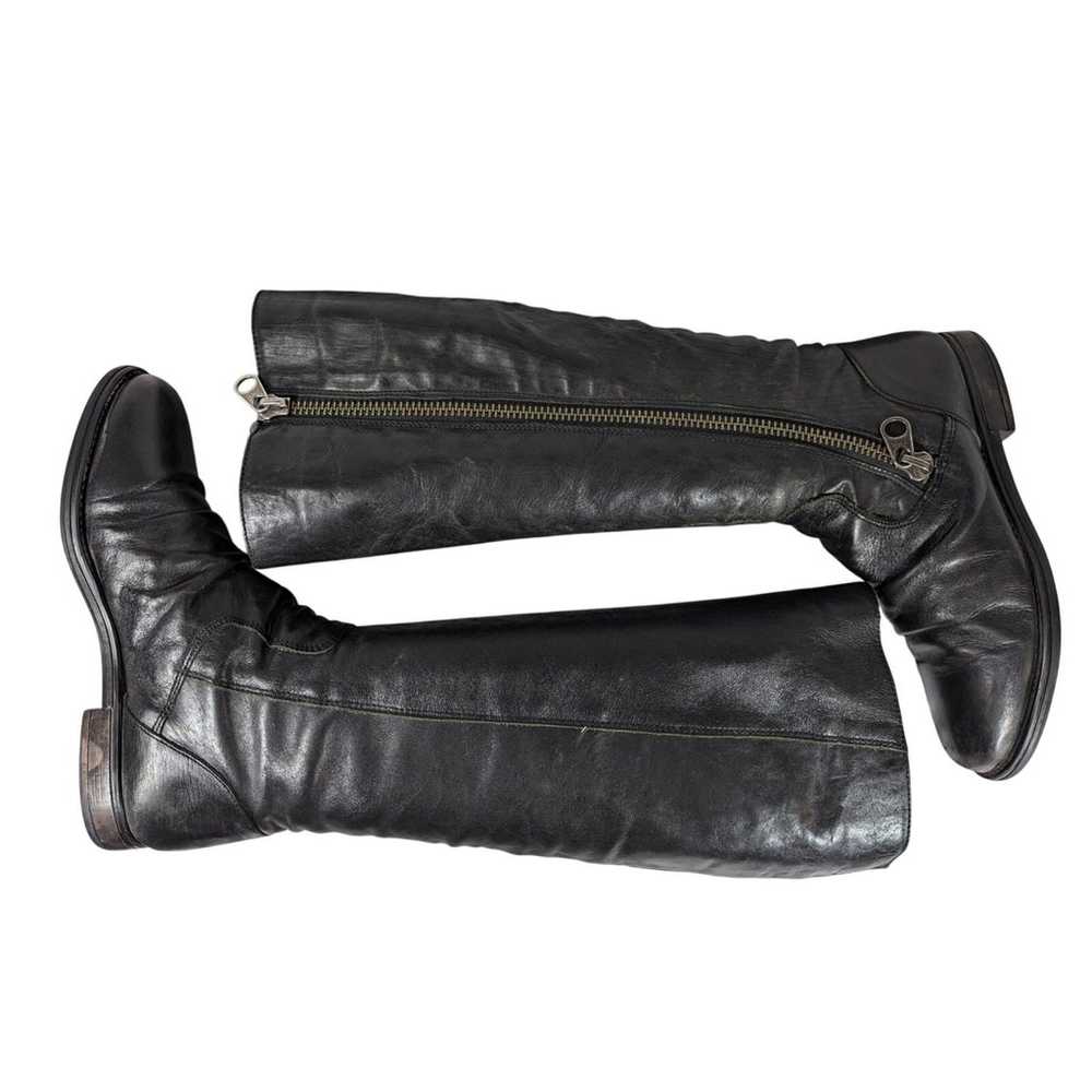 STEVE MADDEN! BLACK GENUINE LEATHER BIKER/MOTO ST… - image 7