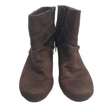 KIM ROGERS Brown Austin Booties Size 8.5 M - image 1