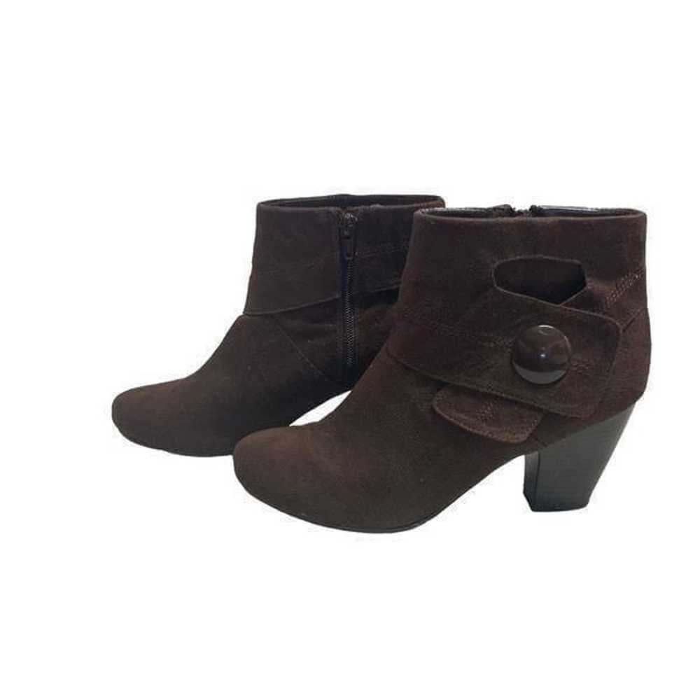 KIM ROGERS Brown Austin Booties Size 8.5 M - image 2