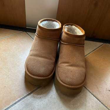 Brown Suede Short Boots