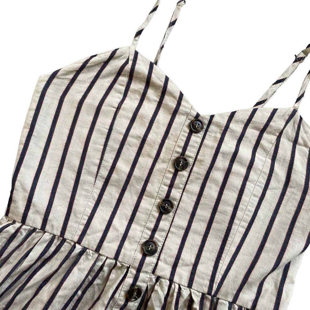 Sweetheart Empire waist striped dress size small - image 2