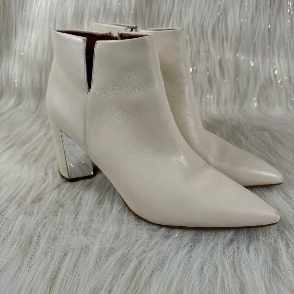 Franco Sarto L-Nest Cream Ankle Booties Boots Lea… - image 2