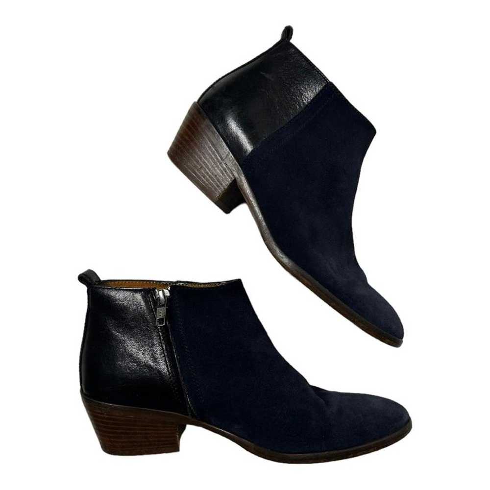 Madewell l The Charley 1/2 Suede Leather Heel Boo… - image 6