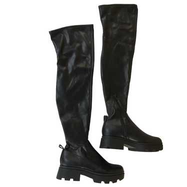 NEW Open Edit Women’s Evie Over the Knee Boots Bla