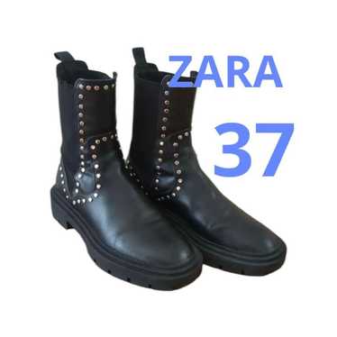 ZARA Side Gore Studded Boots 37