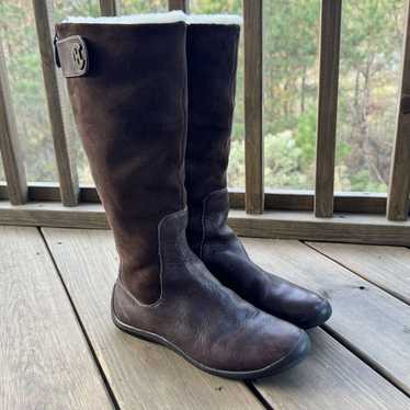 Cole Haan Brown Suede Leather Zip Back Boots Wome… - image 1