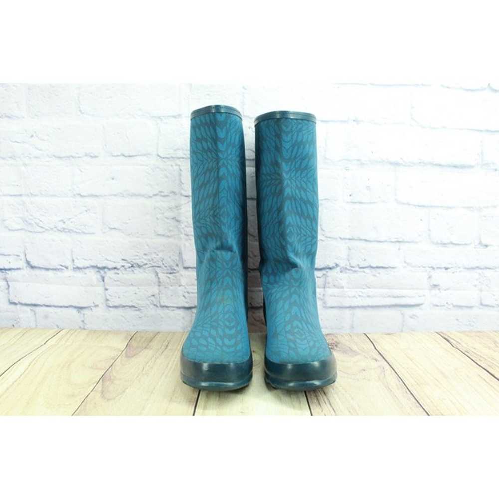 LL Bean Wellie Women's Blue Rubber Pull On Waterp… - image 4