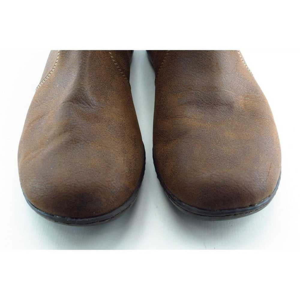 Sporto Boot Sz 7 M Short Boots Round Toe Brown Sy… - image 2