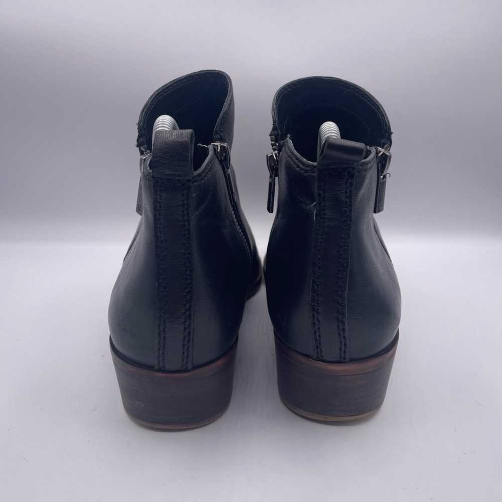 Lucky Brand Basel Leather Booties Black Heel Zipp… - image 4