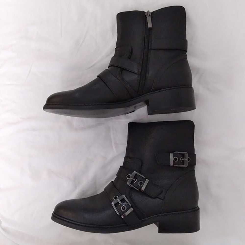 Kendall + Kylie "Nori" Leather Moto Boots, Size 8… - image 11