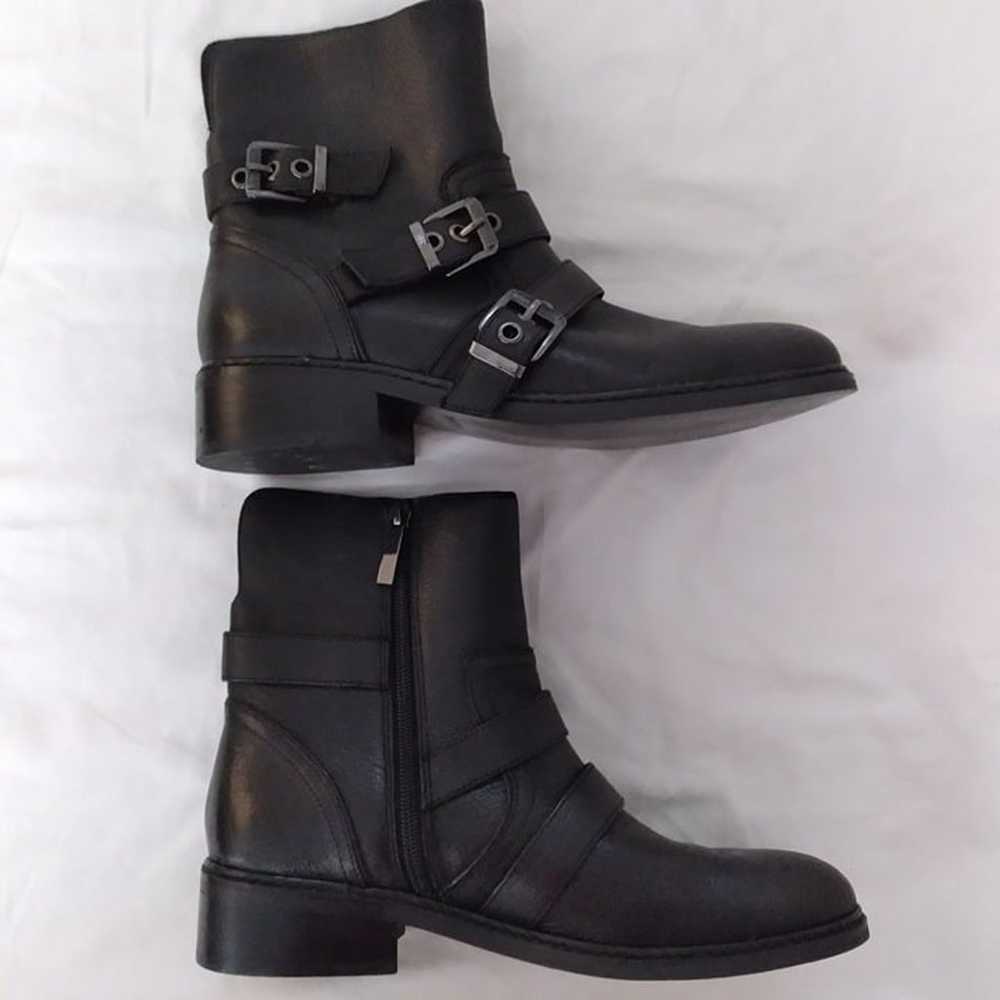 Kendall + Kylie "Nori" Leather Moto Boots, Size 8… - image 12