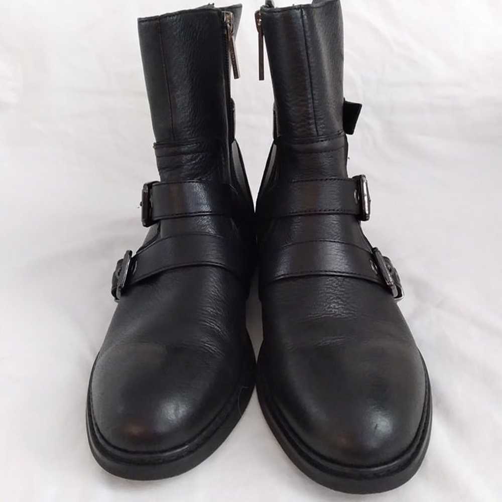 Kendall + Kylie "Nori" Leather Moto Boots, Size 8… - image 2