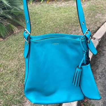 COACH Mini Duffle Bag in Blue | Lyst