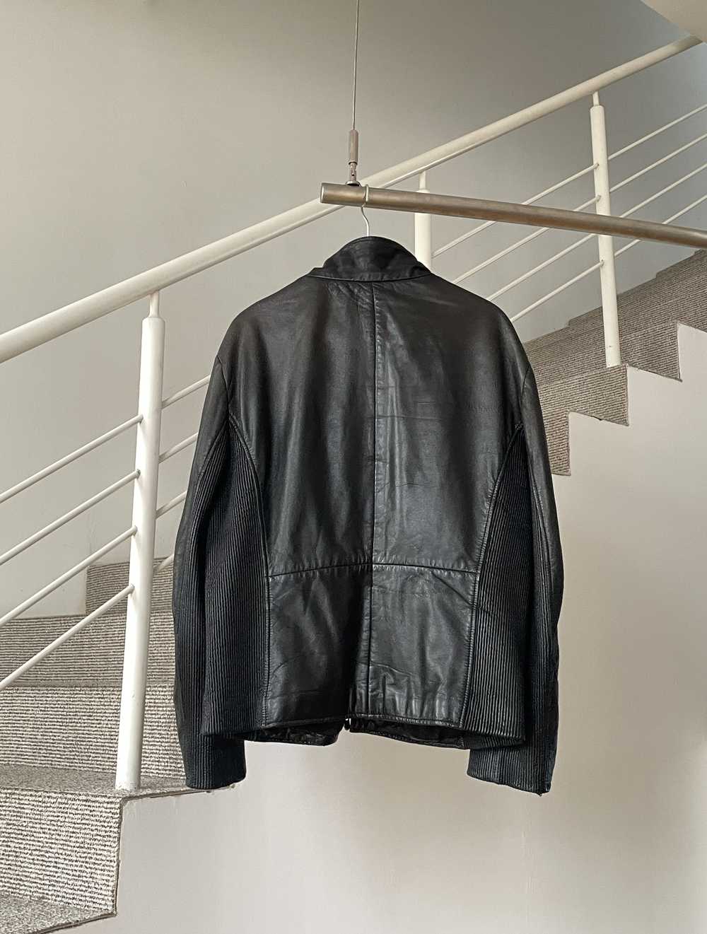 Armani × Leather Jacket × Vintage ARMANI COLLEZIO… - image 2