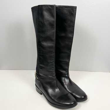 Cole Hann Tall Leather Boots Woman’s size 6.5 Bla… - image 1