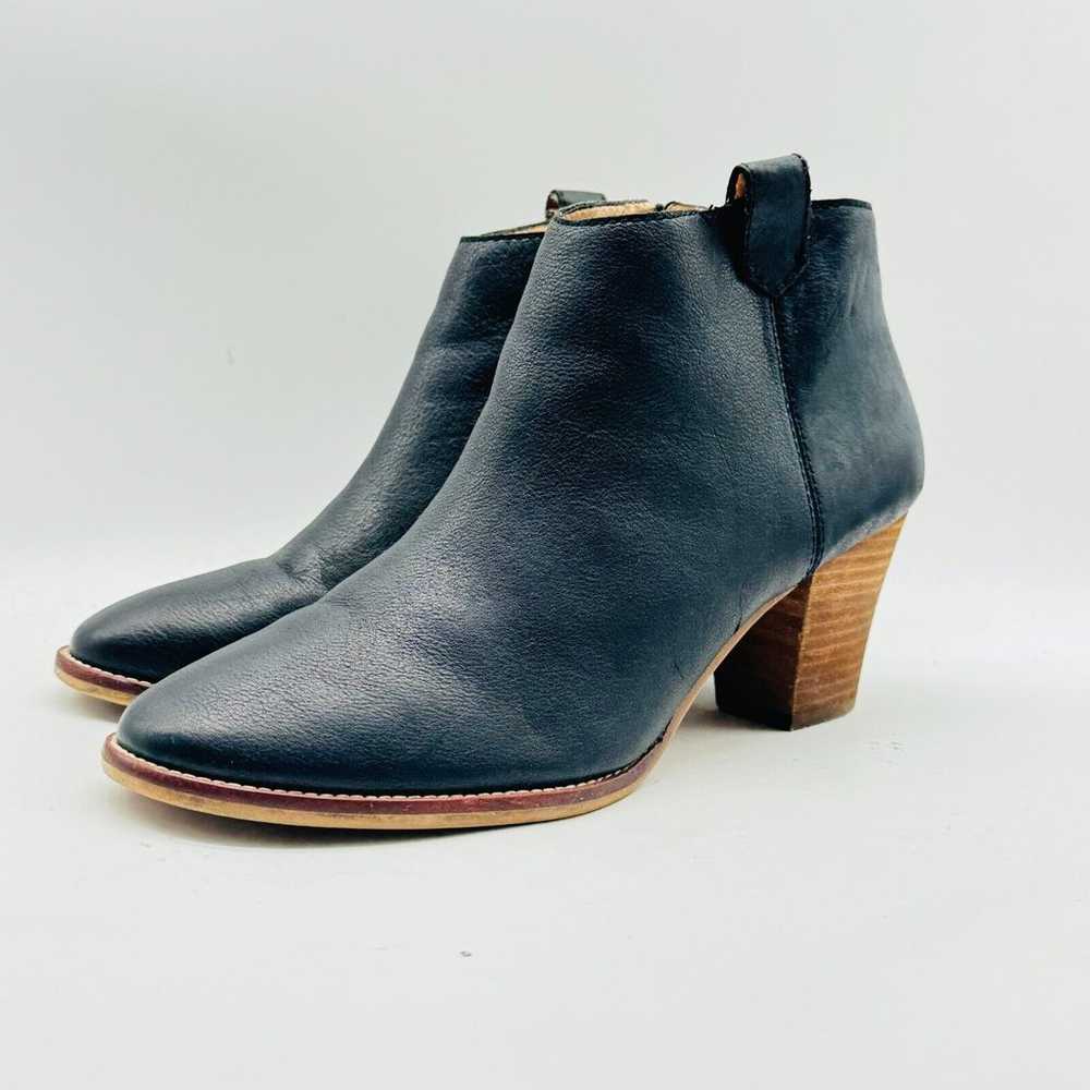 Madewell Boots Womens 9 Black Leather Ankle Booti… - image 3