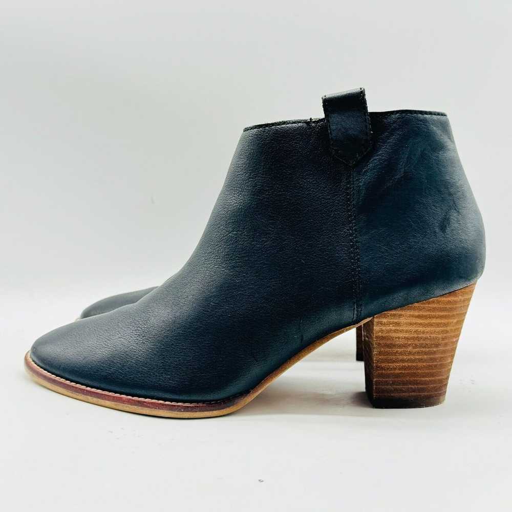 Madewell Boots Womens 9 Black Leather Ankle Booti… - image 4