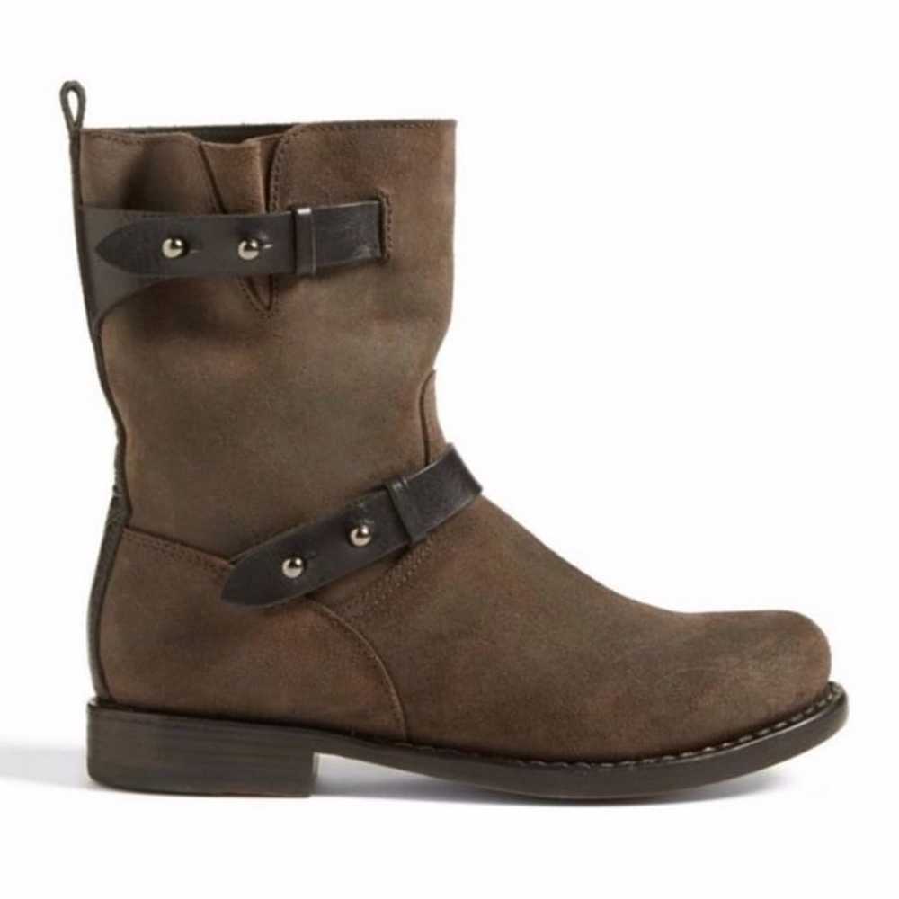 Rag & Bone Slouchy Moto Boots Calfskin Leather En… - image 2