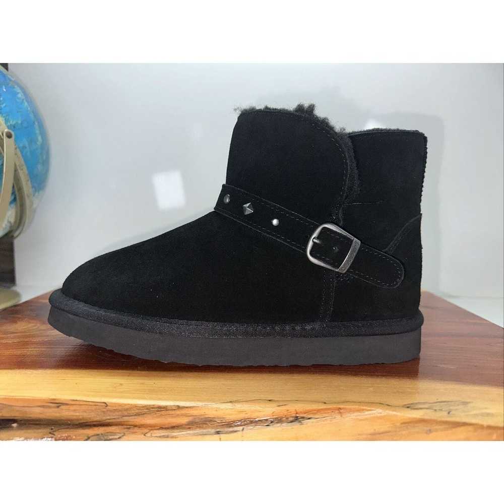 BEARPAW 2654 Jade Suede Bootie Black Size 8 NWOB - image 3